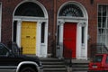 Typical Georgian doorways in Dublin Royalty Free Stock Photo